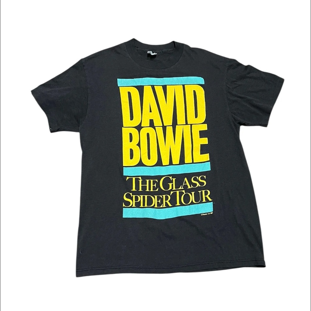 1987 David Bowie The Glass Spider Tour Vintage T Shirt Medium